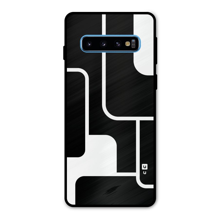 Minimalistic Shapes Metal Back Case for Galaxy S10