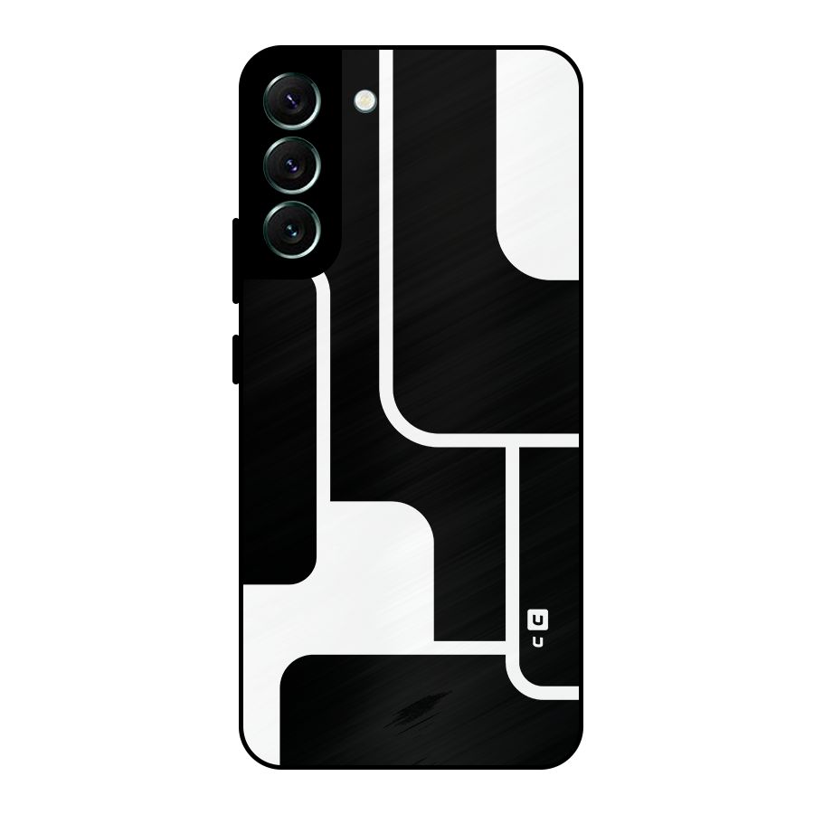 Minimalistic Shapes Metal Back Case for Galaxy S22 Plus 5G