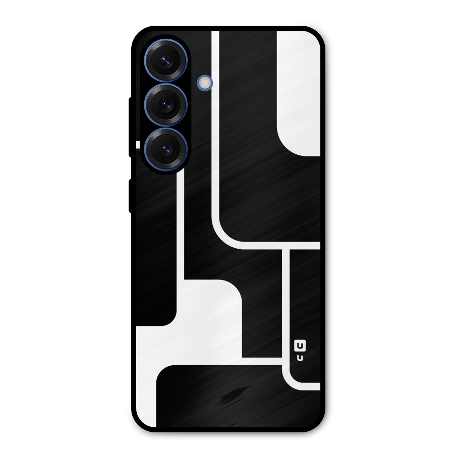 Minimalistic Shapes Metal Back Case for Galaxy S25