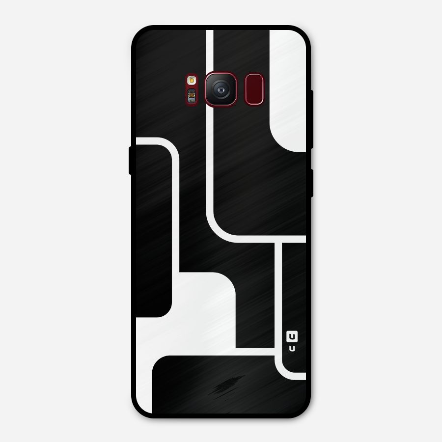 Minimalistic Shapes Metal Back Case for Galaxy S8