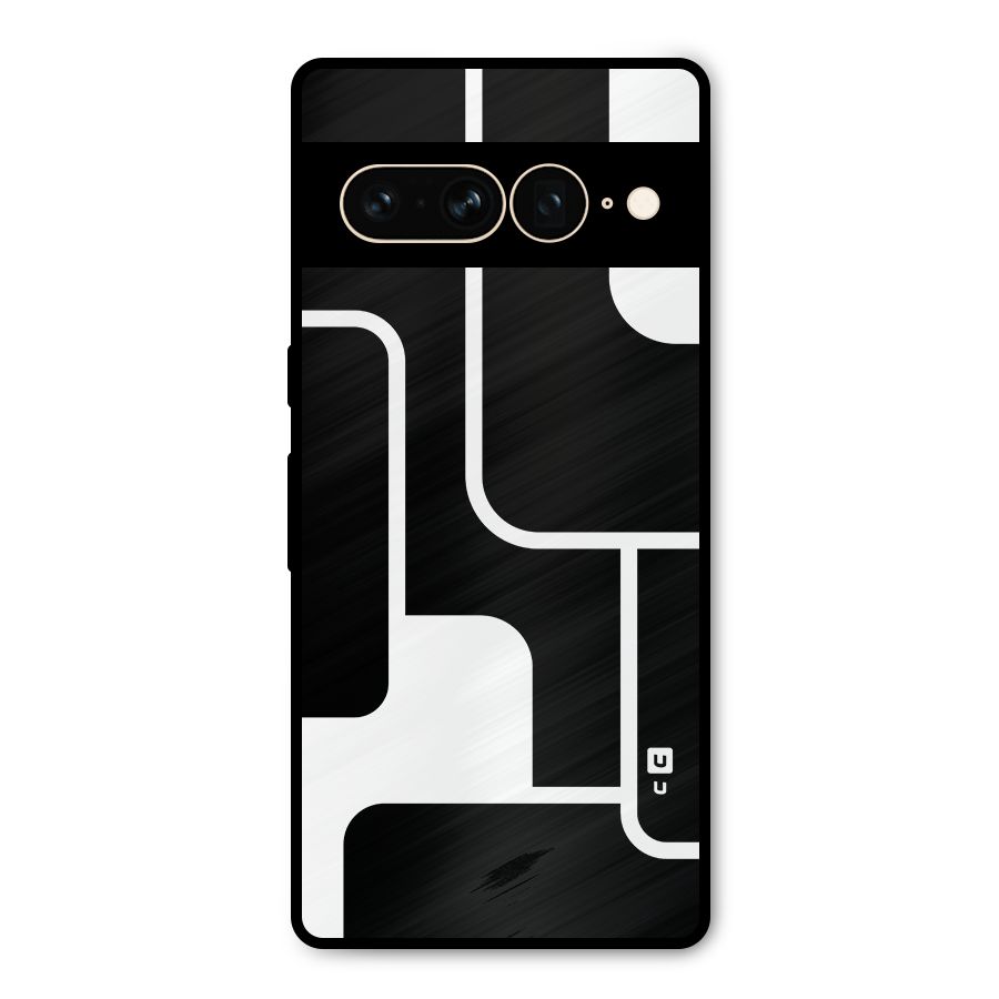 Minimalistic Shapes Metal Back Case for Google Pixel 7 Pro