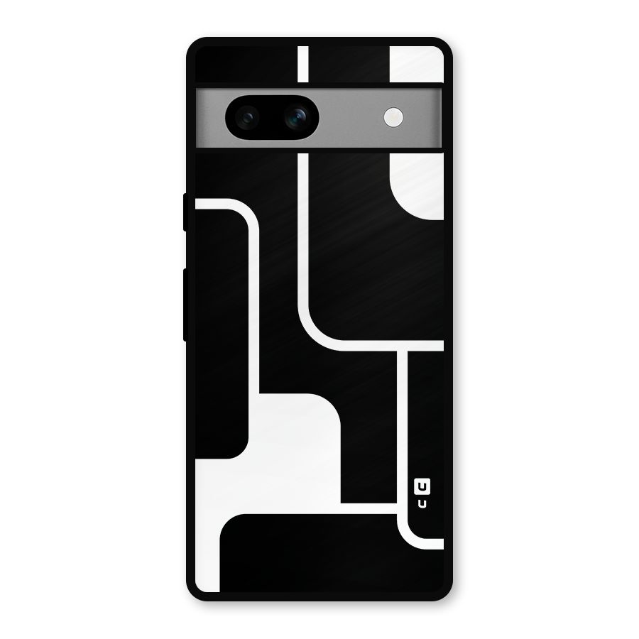 Minimalistic Shapes Metal Back Case for Google Pixel 7a