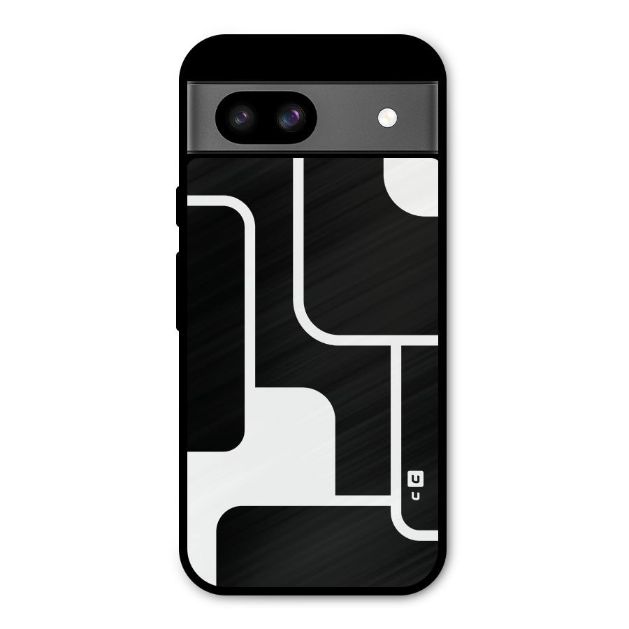 Minimalistic Shapes Metal Back Case for Google Pixel 8a