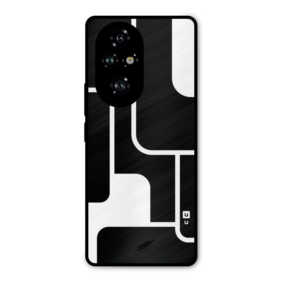 Minimalistic Shapes Metal Back Case for Honor 200 Pro