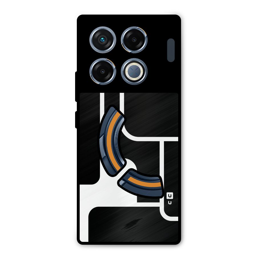 Minimalistic Shapes Metal Back Case for Infinix GT 20 Pro
