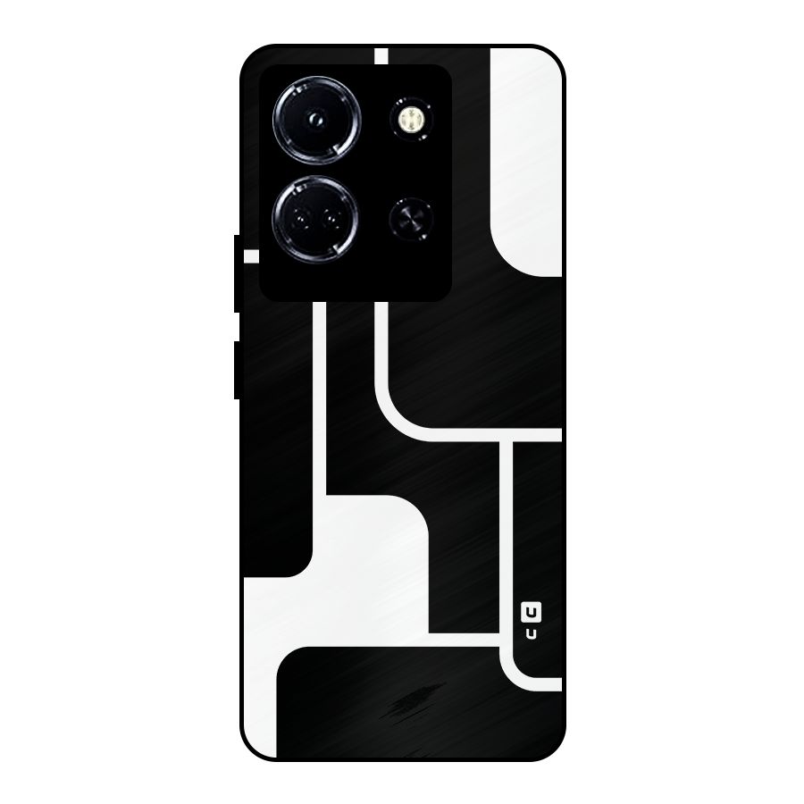Minimalistic Shapes Metal Back Case for Infinix Note 30 5G