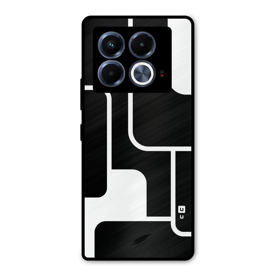 Minimalistic Shapes Metal Back Case for Infinix Note 40 5G