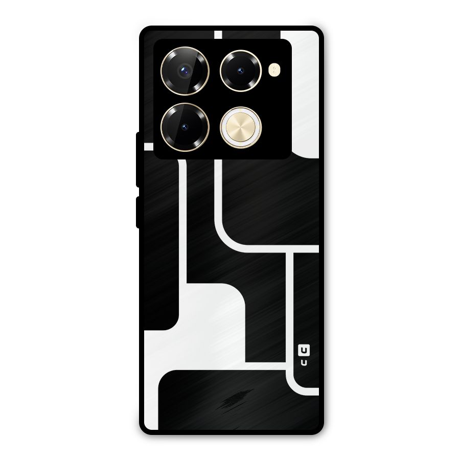 Minimalistic Shapes Metal Back Case for Infinix Note 40 Pro
