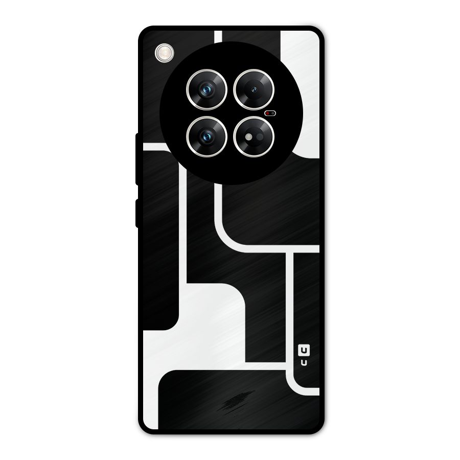 Minimalistic Shapes Metal Back Case for Infinix Zero 40 5G