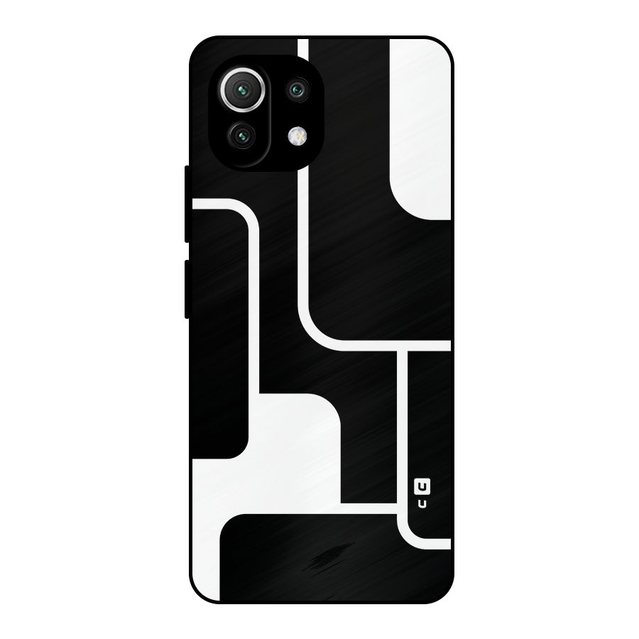 Minimalistic Shapes Metal Back Case for Mi 11 Lite NE 5G