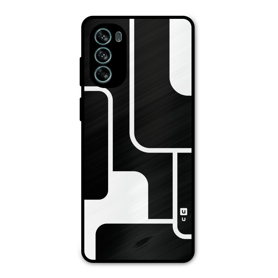 Minimalistic Shapes Metal Back Case for Moto G62