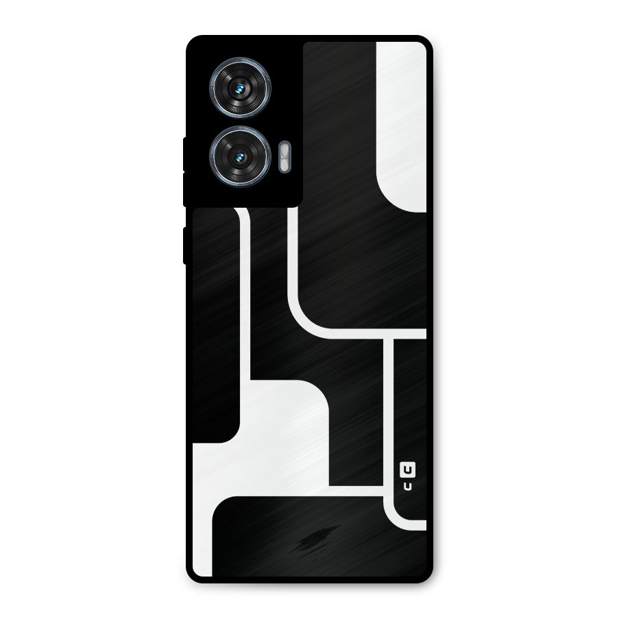 Minimalistic Shapes Metal Back Case for Motorola Edge 50 Fusion