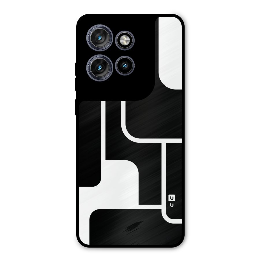 Minimalistic Shapes Metal Back Case for Motorola Edge 50 Neo