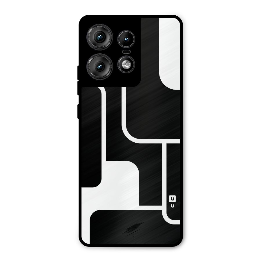 Minimalistic Shapes Metal Back Case for Motorola Edge 50 Pro