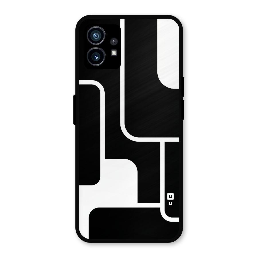 Minimalistic Shapes Metal Back Case for Nothing Phone 1