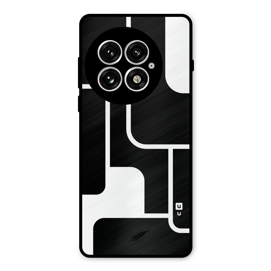 Minimalistic Shapes Metal Back Case for OnePlus 13
