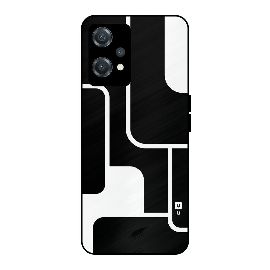 Minimalistic Shapes Metal Back Case for OnePlus Nord CE 2 Lite 5G