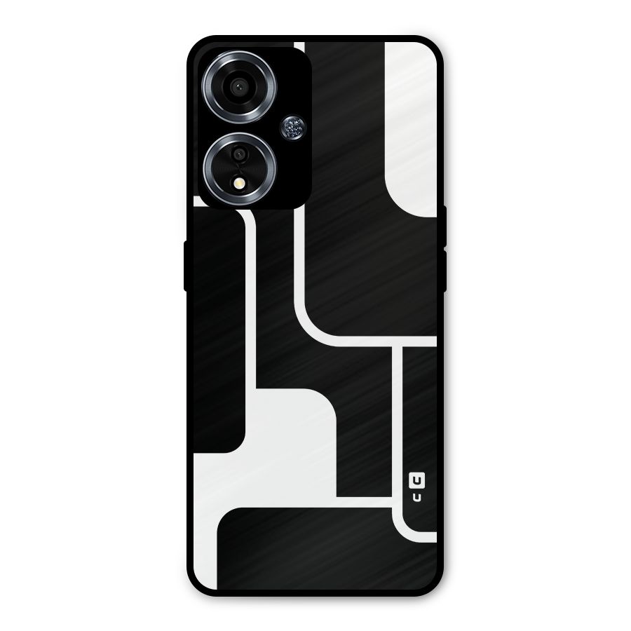 Minimalistic Shapes Metal Back Case for Oppo A59