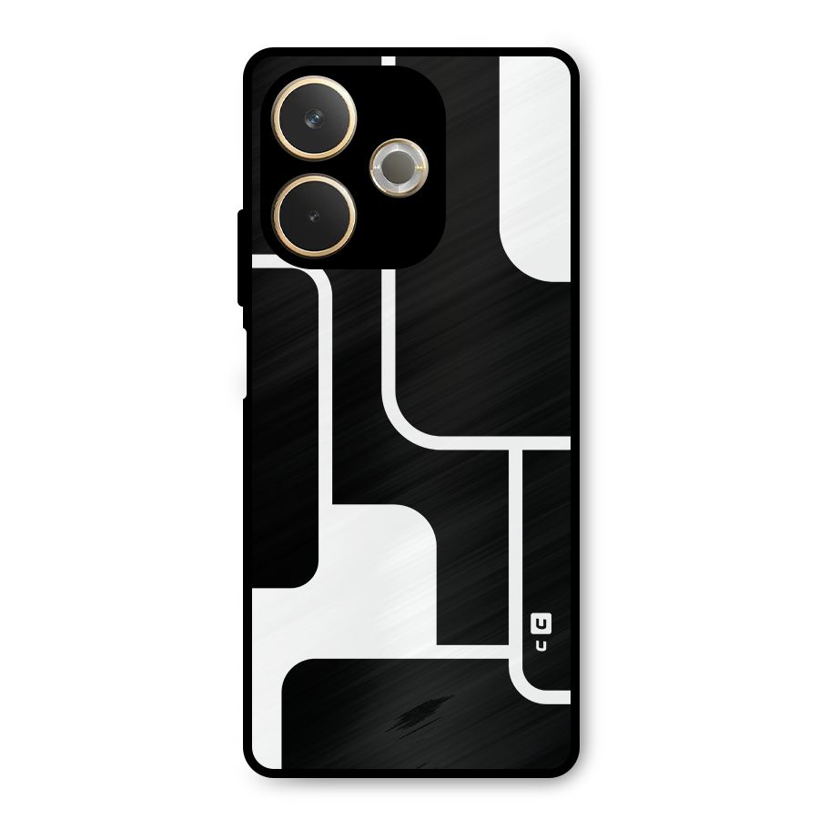 Minimalistic Shapes Metal Back Case for Oppo A5 Pro