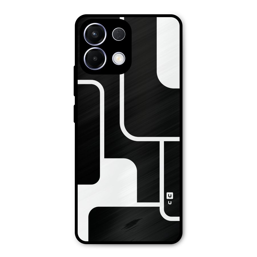 Minimalistic Shapes Metal Back Case for Oppo K13