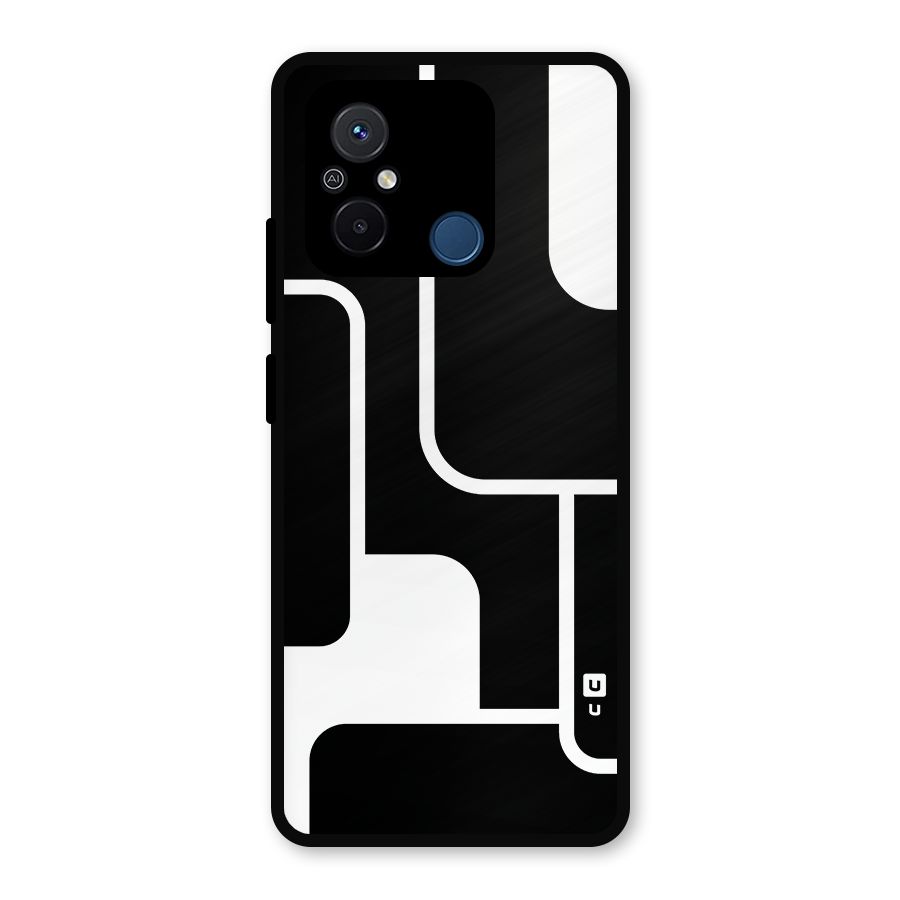 Minimalistic Shapes Metal Back Case for Poco C55