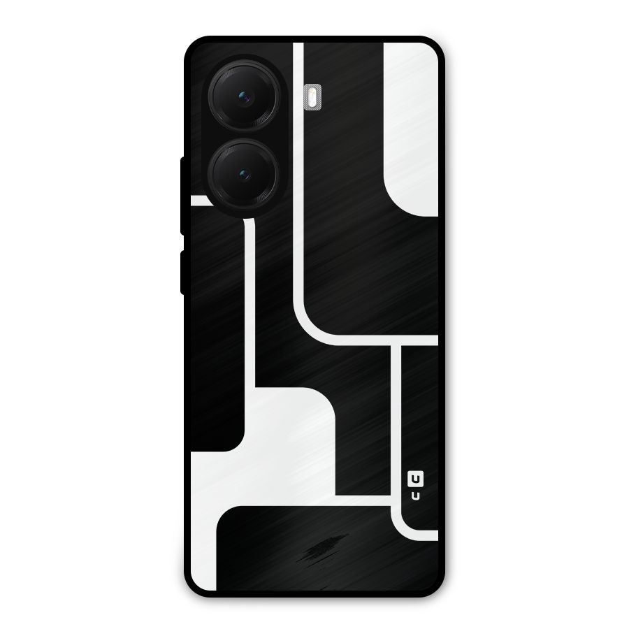 Minimalistic Shapes Metal Back Case for Poco X7 Pro