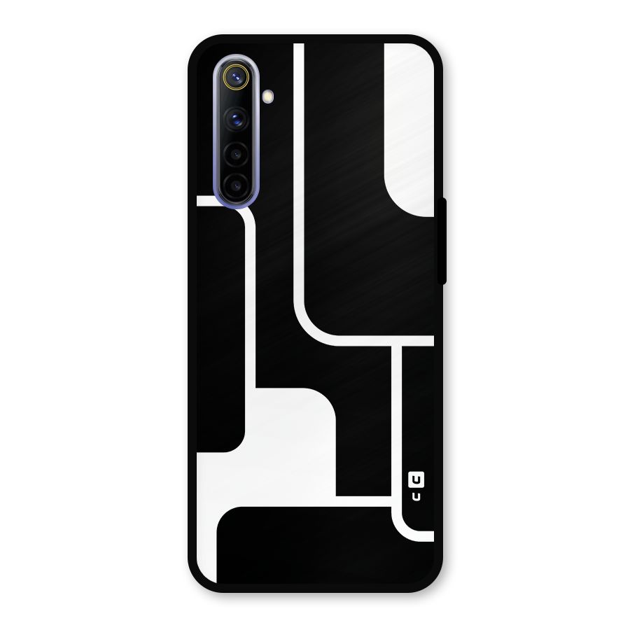 Minimalistic Shapes Metal Back Case for Realme 6i