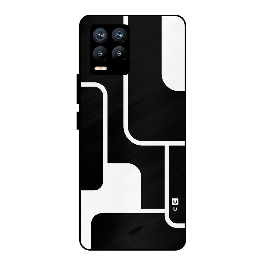 Minimalistic Shapes Metal Back Case for Realme 8 Pro