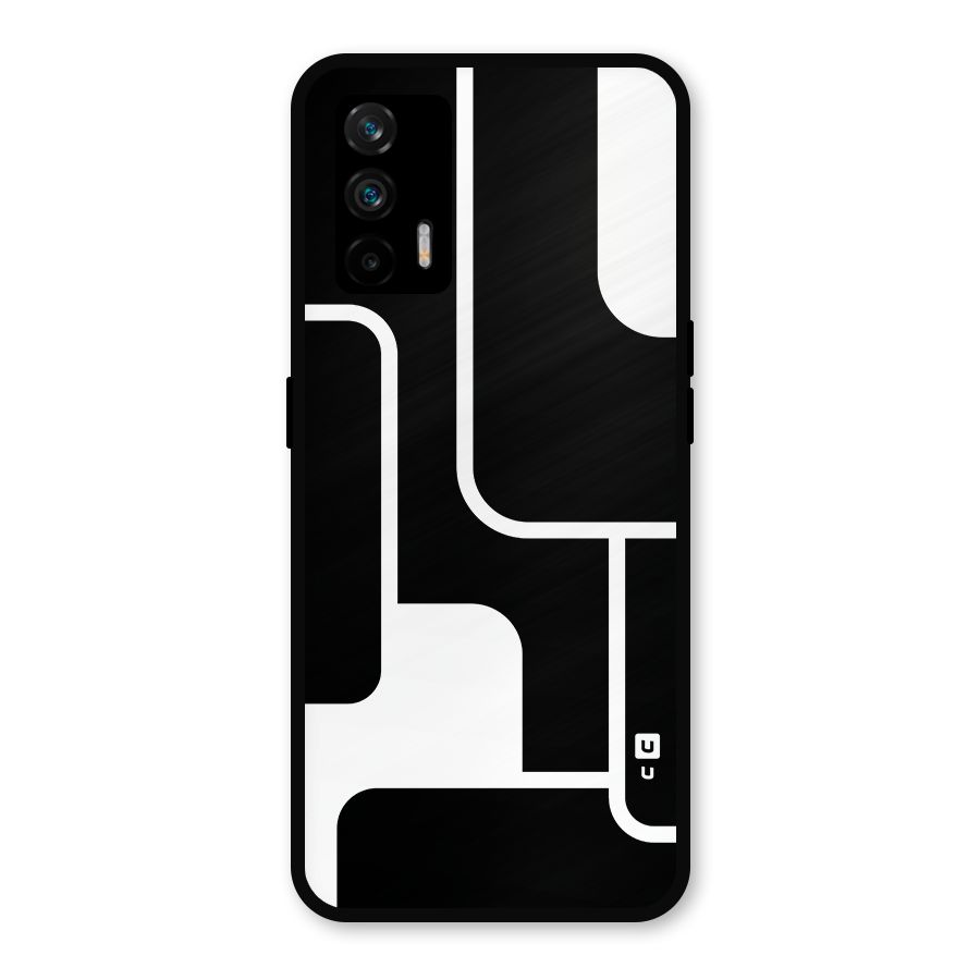 Minimalistic Shapes Metal Back Case for Realme GT 5G