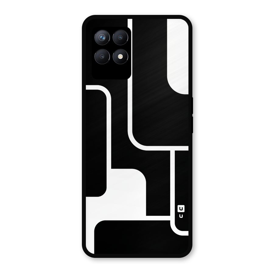 Minimalistic Shapes Metal Back Case for Realme Narzo 50