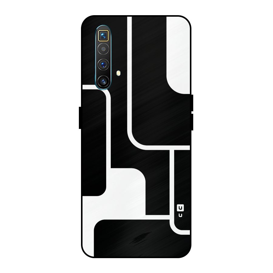 Minimalistic Shapes Metal Back Case for Realme X3 SuperZoom