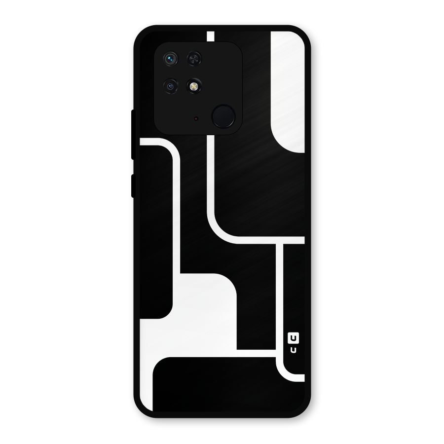 Minimalistic Shapes Metal Back Case for Redmi 10 Power