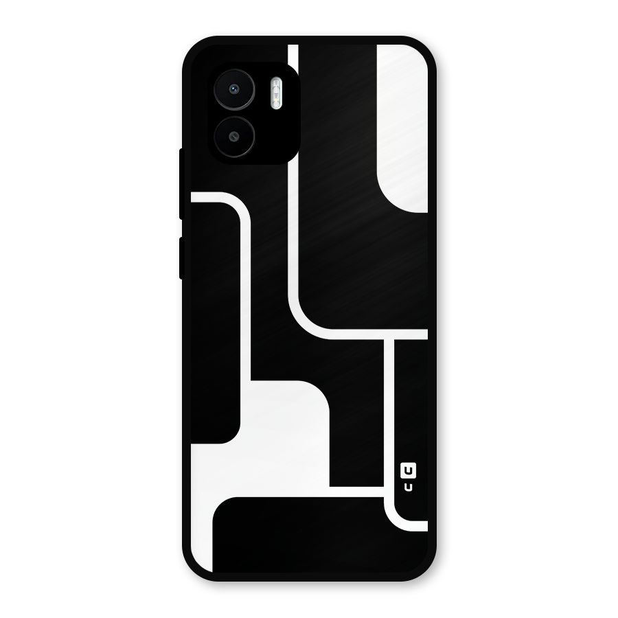 Minimalistic Shapes Metal Back Case for Redmi A2