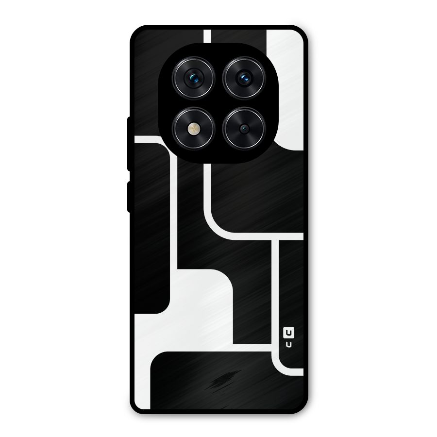 Minimalistic Shapes Metal Back Case for Redmi Note 14 Pro 5G