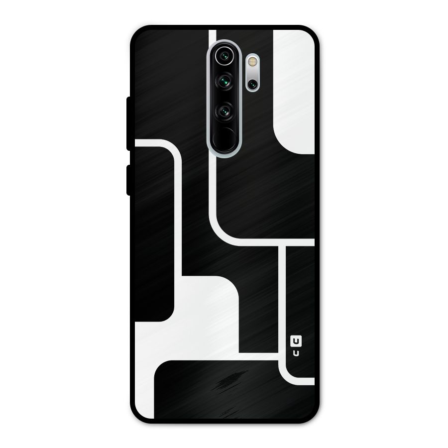 Minimalistic Shapes Metal Back Case for Redmi Note 8 Pro