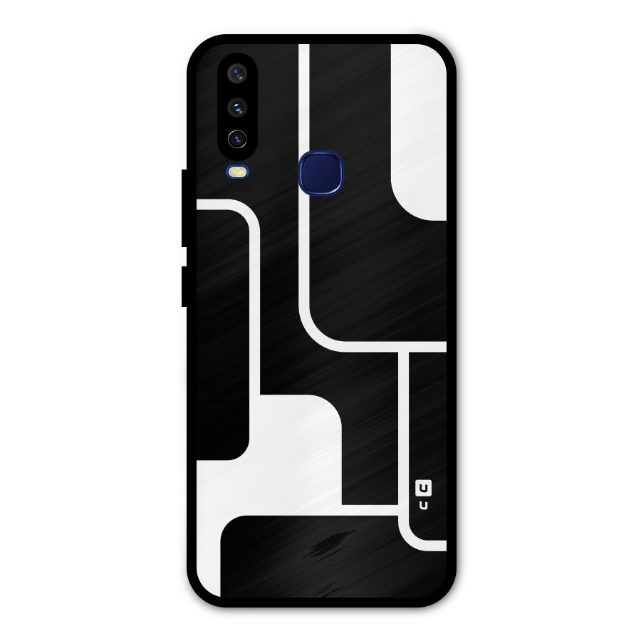Minimalistic Shapes Metal Back Case for Vivo V17