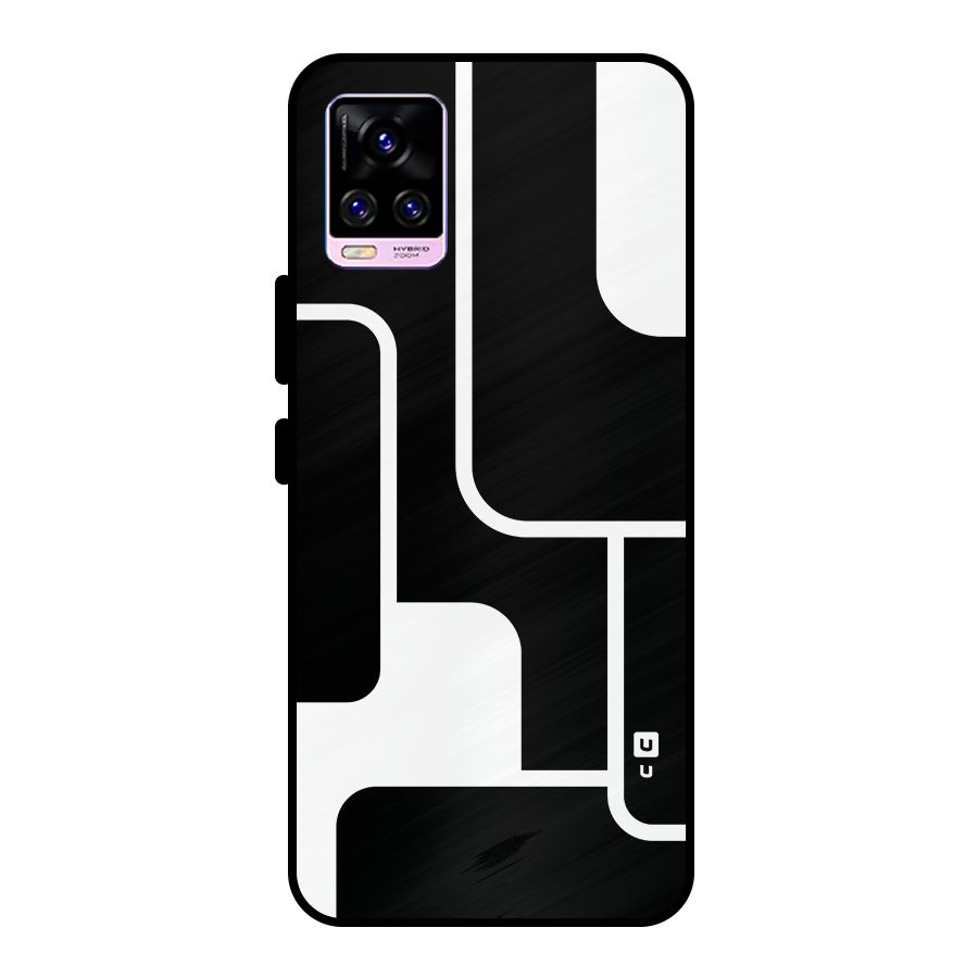 Minimalistic Shapes Metal Back Case for Vivo V20 Pro