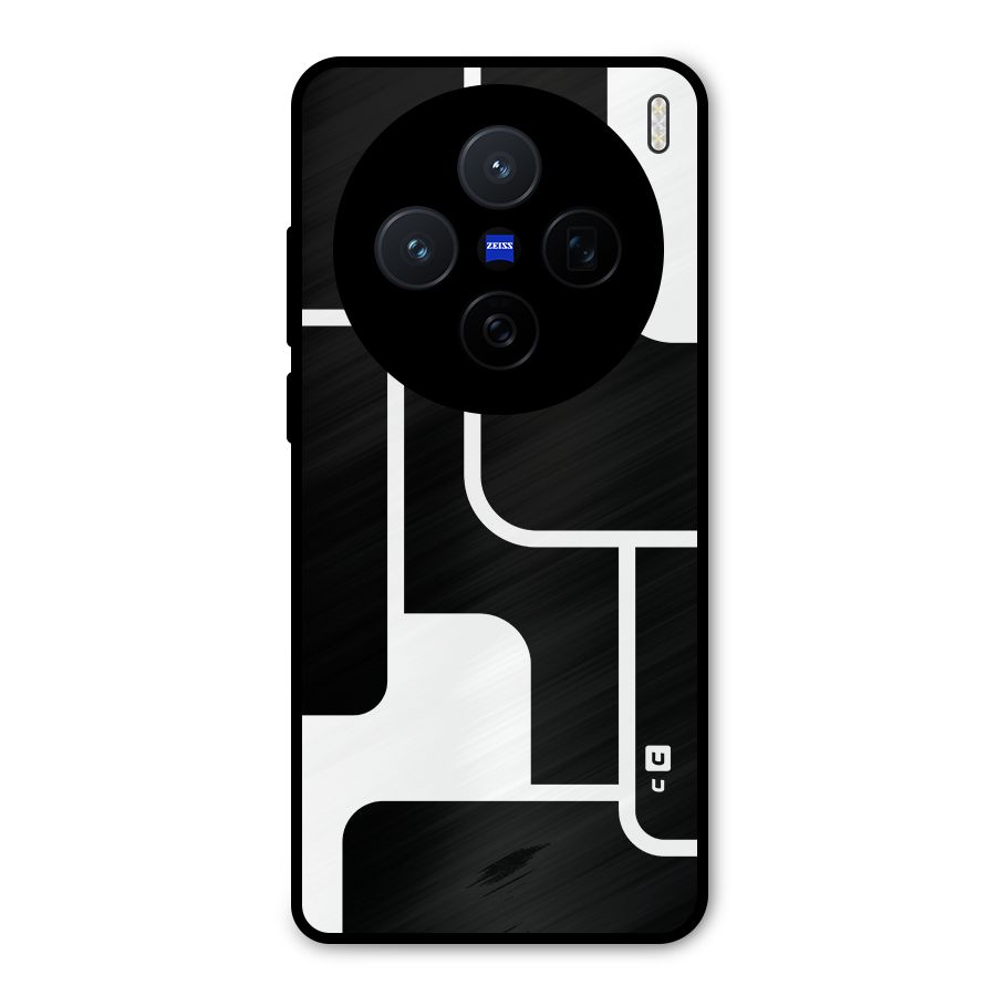 Minimalistic Shapes Metal Back Case for Vivo X200