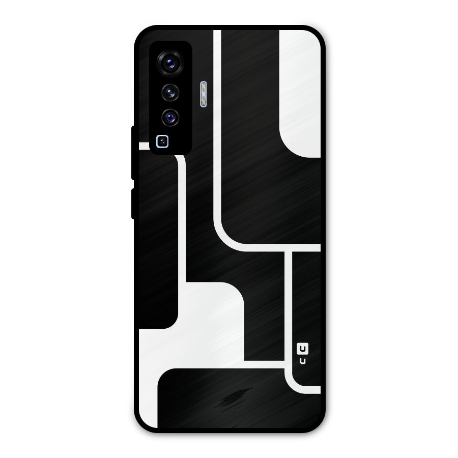 Minimalistic Shapes Metal Back Case for Vivo X50
