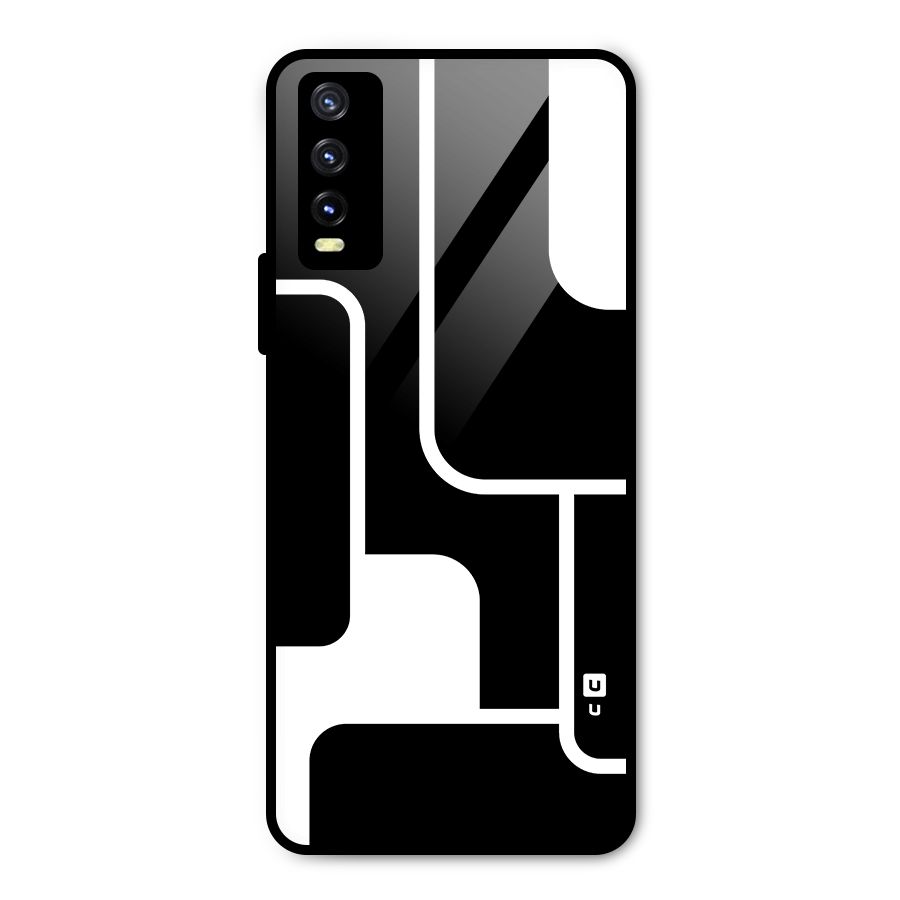 Minimalistic Shapes Metal Back Case for Vivo Y20