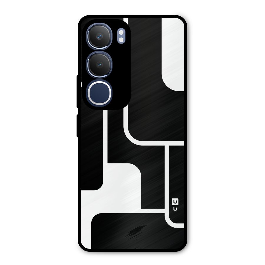 Minimalistic Shapes Metal Back Case for Vivo Y29