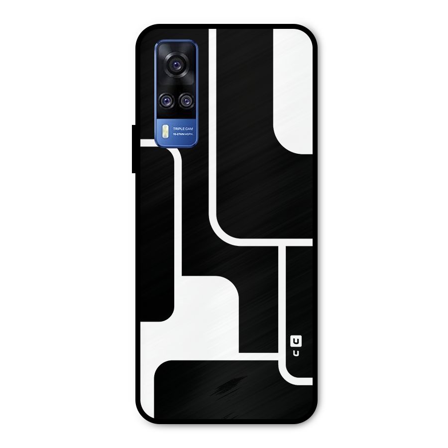 Minimalistic Shapes Metal Back Case for Vivo Y51A