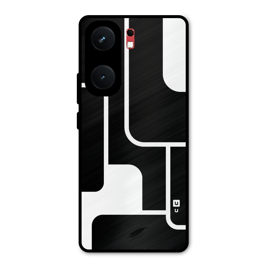 Minimalistic Shapes Metal Back Case for iQOO Neo 9 Pro