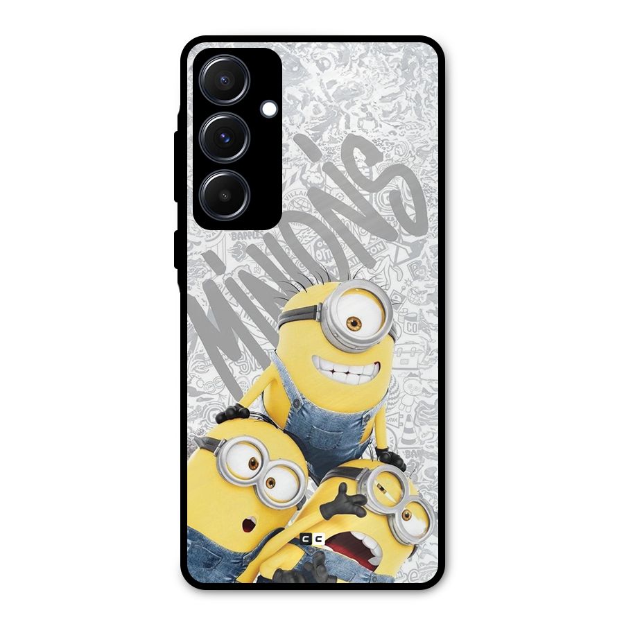 Minions Typo Metal Back Case for Galaxy A55