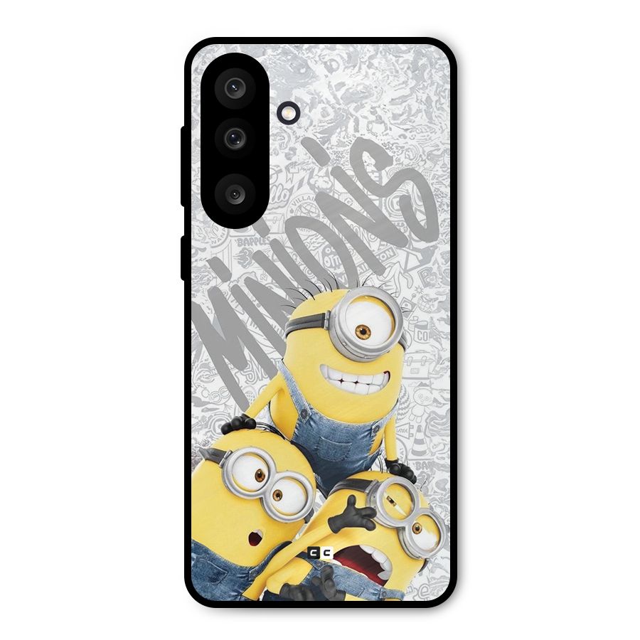 Minions Typo Metal Back Case for Galaxy M56