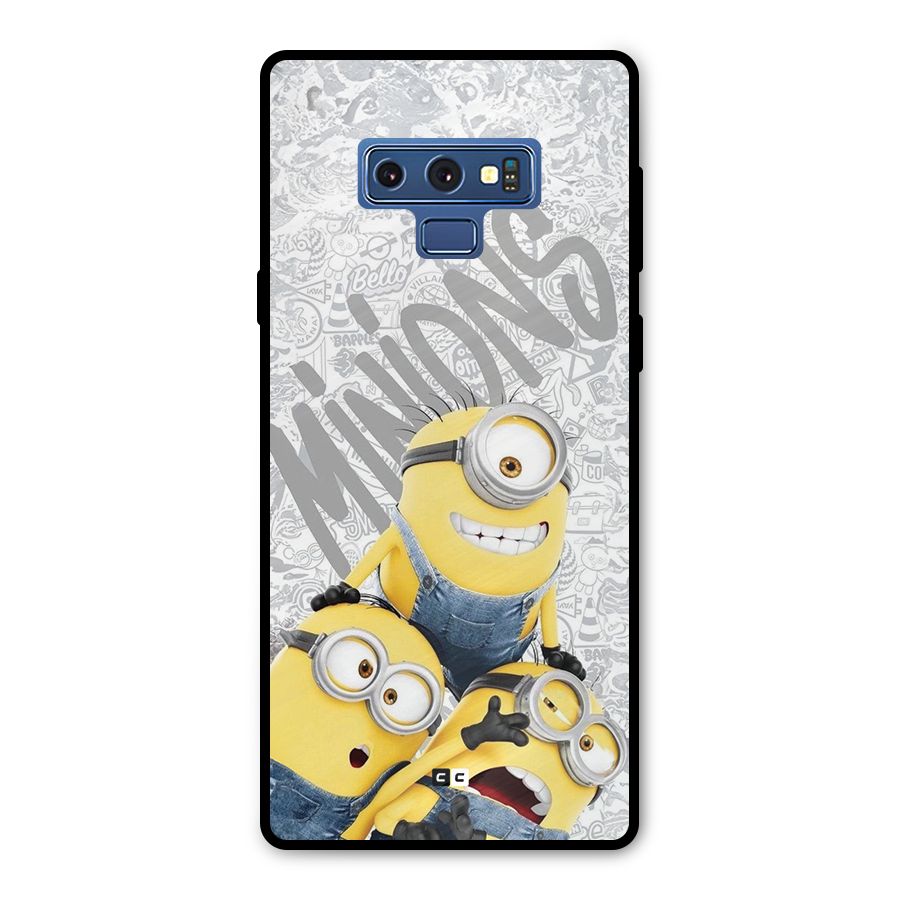 Minions Typo Metal Back Case for Galaxy Note 9