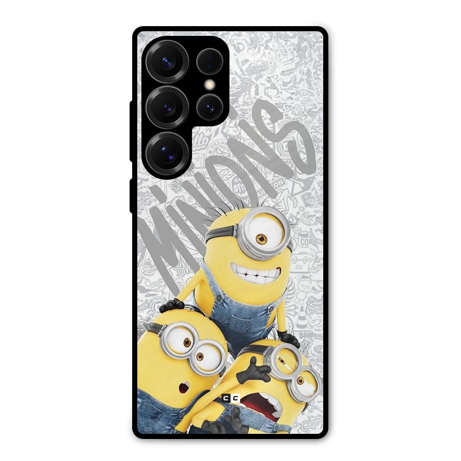 Minions Typo Metal Back Case for Galaxy S25 Ultra