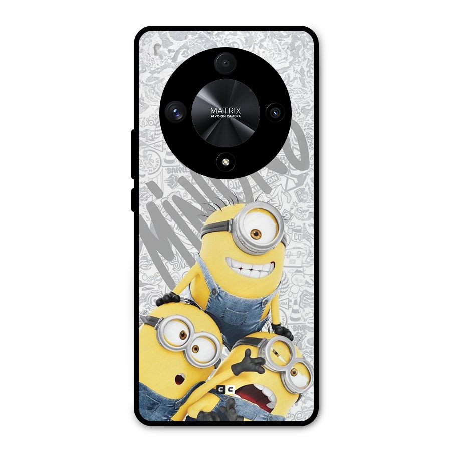 Minions Typo Metal Back Case for Honor X9b