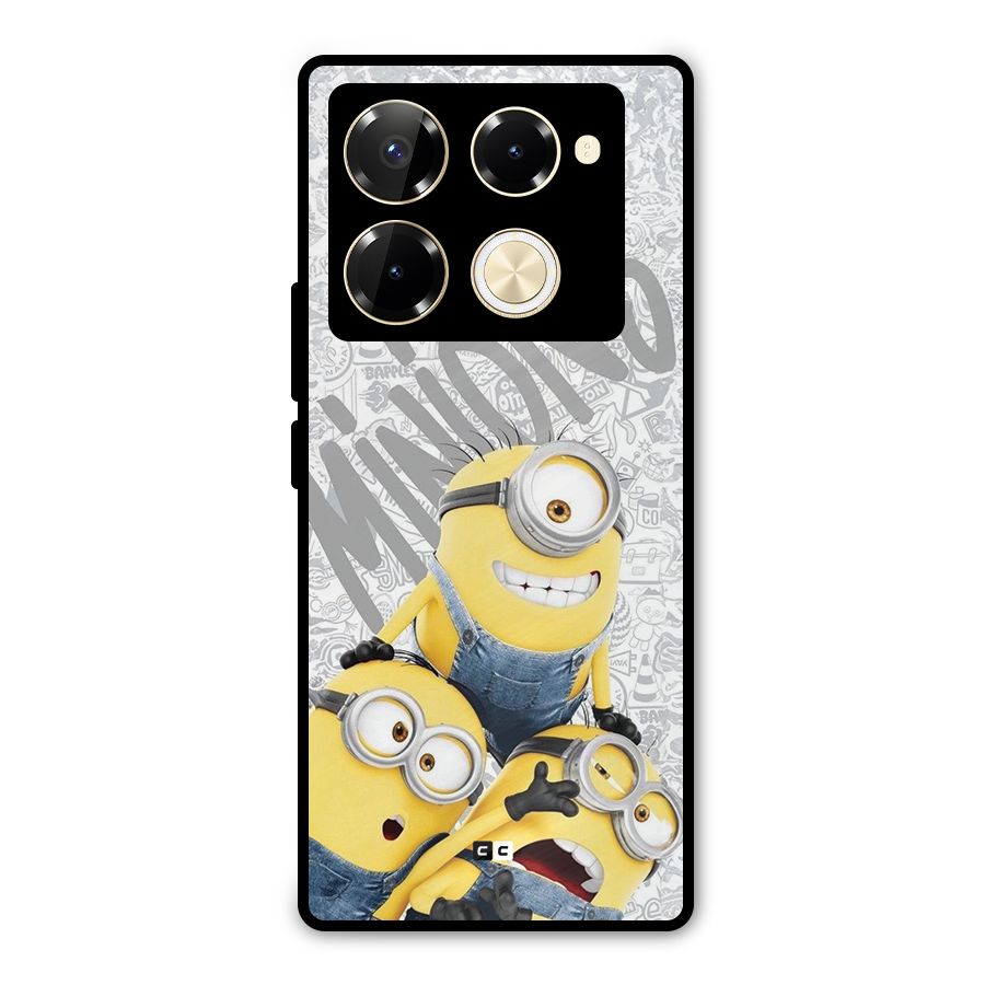 Minions Typo Metal Back Case for Infinix Note 40 Pro Plus