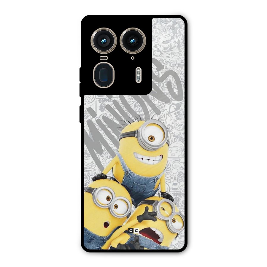 Minions Typo Metal Back Case for Motorola Edge 50 Ultra